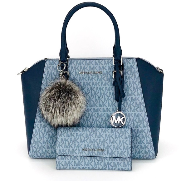 Michael Kors Handbags - 3PCS Michael Kors Ciara LG Satchel Wallet Charms